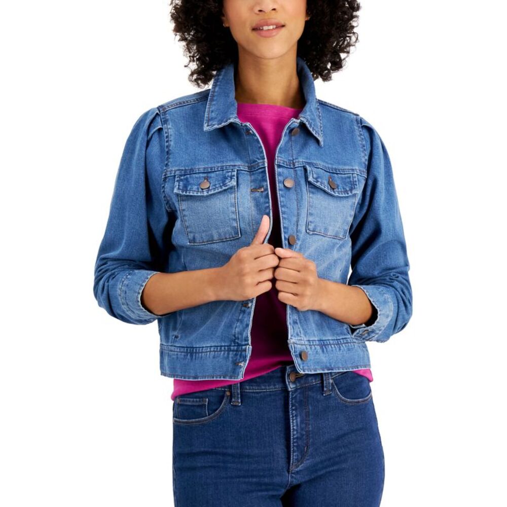 Charter Club Ocean Patch Denim Jacket